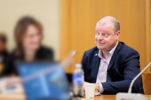 Saulius Skvernelis, Viktorija Čmilytė-Nielsen. ELTA / Josvydas Elinskas