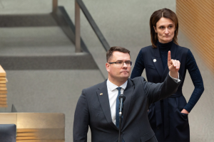 Viktorija Čmilytė-Nielsen, Laurynas Kasčiūnas. ELTA / Andrius Ufartas